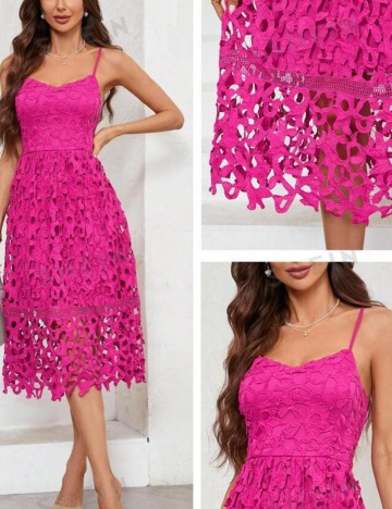 Rochie midi Shein, roz