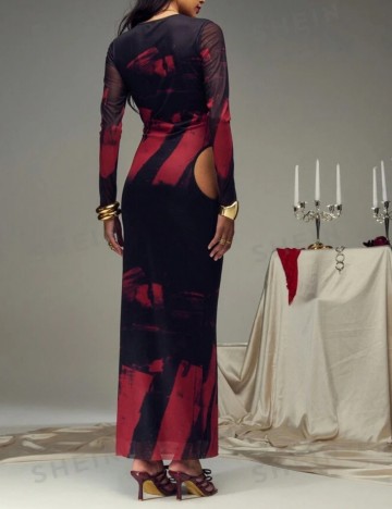 Rochie maxi Shein, mix culori