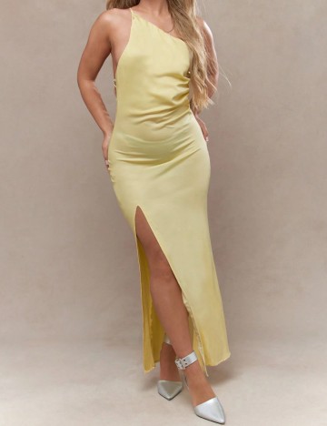 Rochie maxi Missguided by Shein, galben
