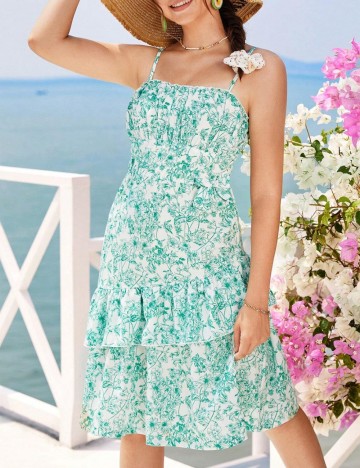 Rochie midi Shein, mix culori
