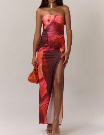 Rochie maxi Shein, mix culori