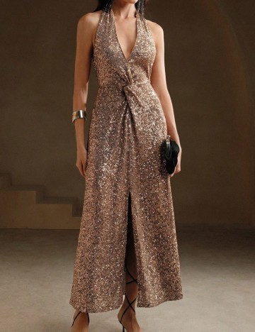 Rochie de ocazie Shein, auriu