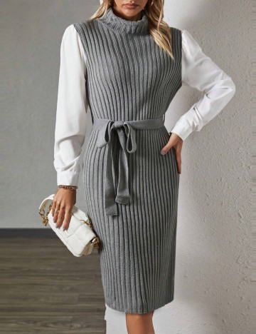 Rochie midi Shein, gri