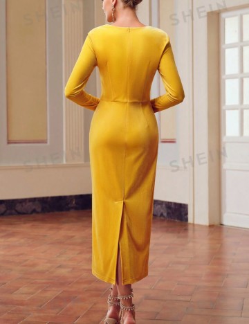 Rochie maxi Shein, galben
