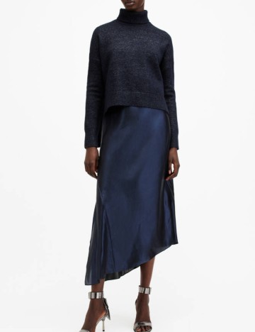 Set rochie și pulover Allsaints, albastru