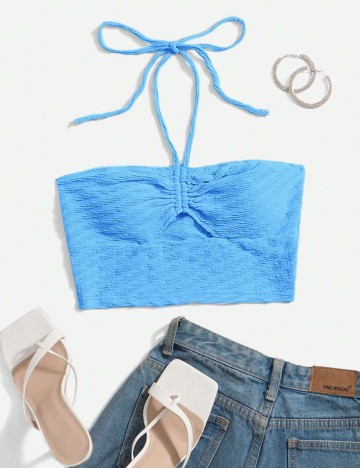 Top Shein, albastru