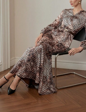 Rochie midi Shein, mix culori