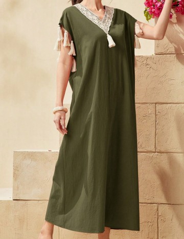 Rochie maxi Shein, kaki