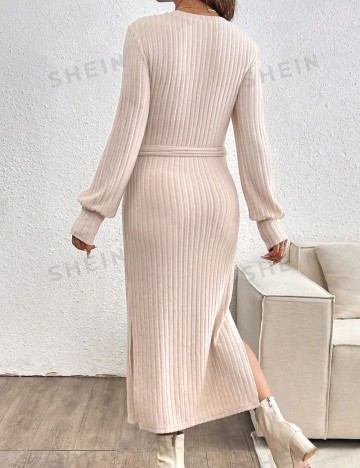 Rochie maxi Shein, crem