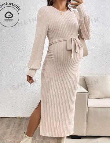 Rochie maxi Shein, crem