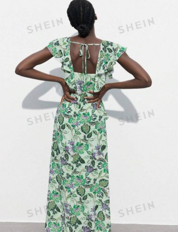 Rochie midi Shein, mix culori