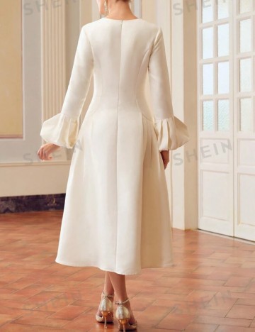 Rochie midi Shein, crem
