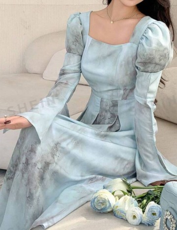 Rochie midi Shein, mix culori