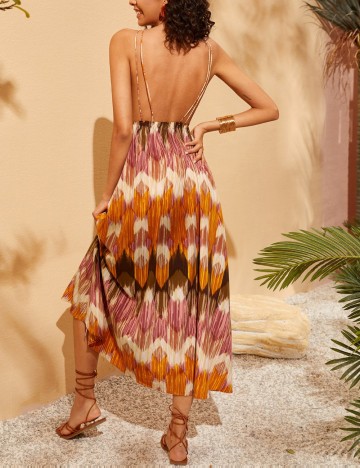 Rochie midi Shein, mix culori