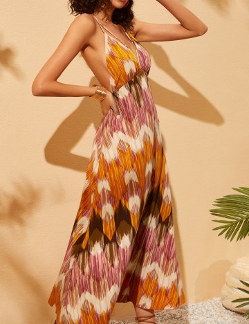 Rochie midi Shein, mix culori