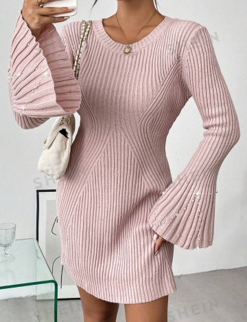 Rochie midi Shein, roz