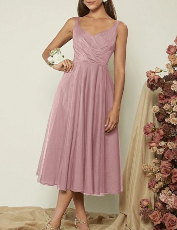 Rochie midi Shein, roz