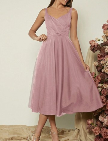 Rochie midi Shein, roz