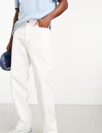 Pantaloni ARMANI EXCHANGE, alb