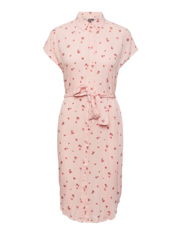 Rochie midi Pieces, roz