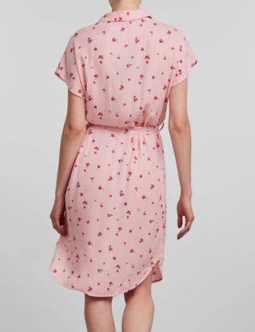 Rochie midi Pieces, roz