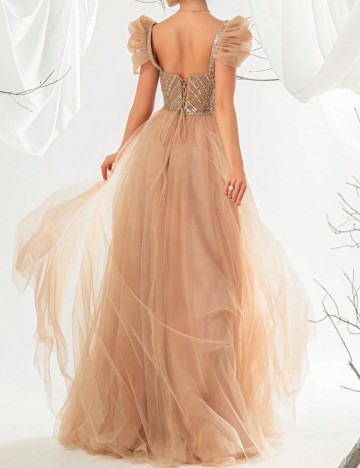 Rochie de ocazie Shein, bej