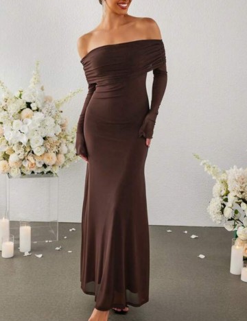 Rochie maxi Shein, maro