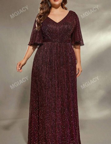 Rochie de ocazie Shein Curve+, mix culori