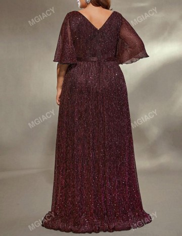 Rochie de ocazie Shein Curve+, mix culori