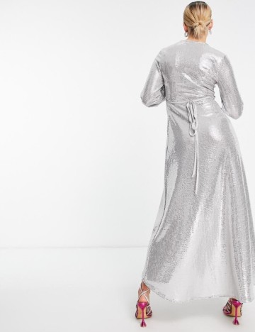 Rochie de ocazie Flounce, argintiu