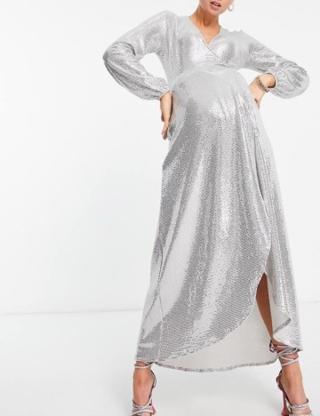 Rochie de ocazie Flounce, argintiu