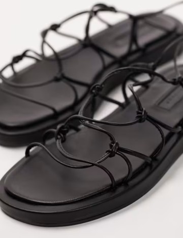 Sandale cu barete Topshop, negru