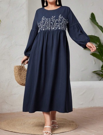Rochie maxi Shein Curve+, albastru