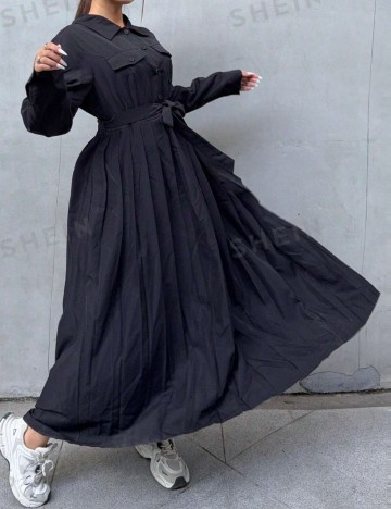 Rochie maxi Shein Curve+, negru