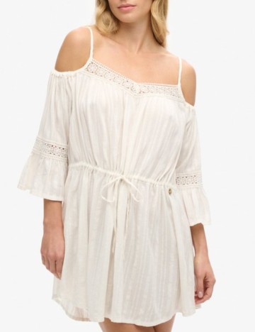 Rochie mini Superdry, alb