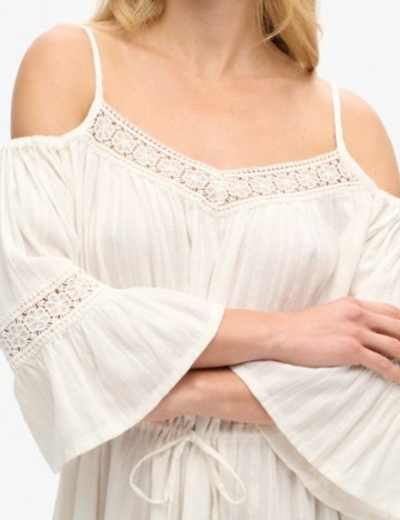 Rochie mini Superdry, alb