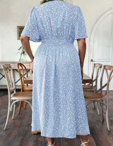 Rochie maxi Shein Curve+, mix culori