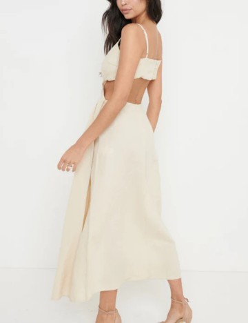 Rochie midi PRETTY LAVISH, crem