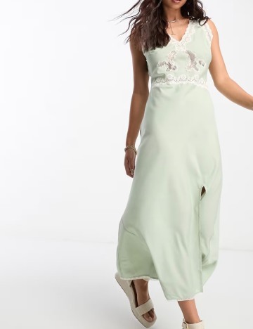 Rochie midi Miss Selfridge, verde