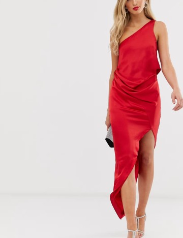 Rochie midi ASOS, roșu