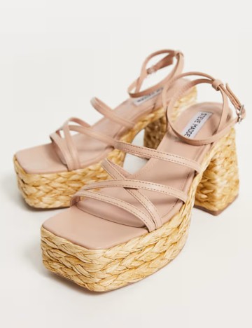 Sandale cu platformă Steve Madden, bej
