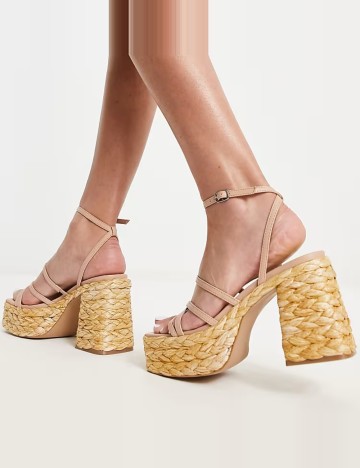 Sandale cu platformă Steve Madden, bej