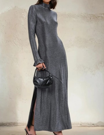 Rochie maxi RELIGION, argintiu