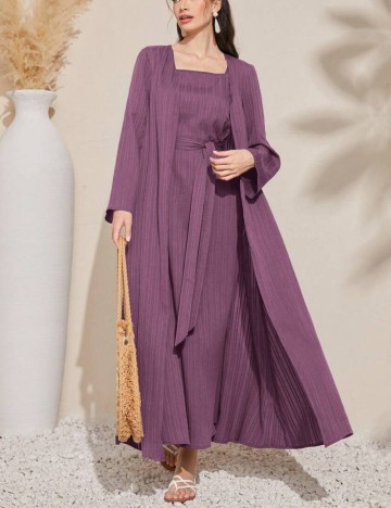 Set Rochie și Cardigan Shein, mov