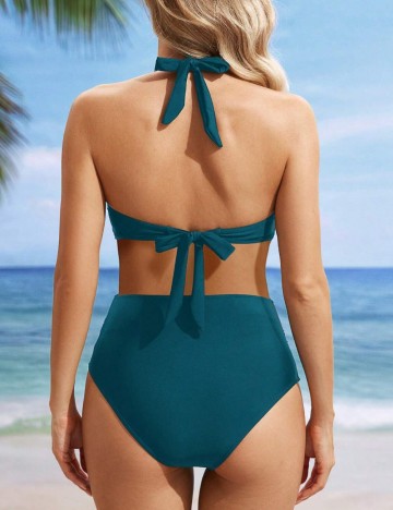 Costum de baie Shein, albastru