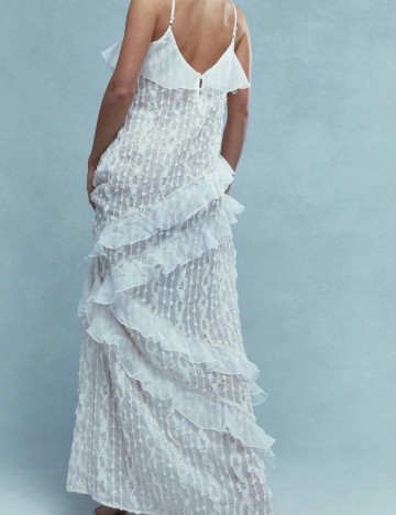 Rochie maxi Missguided by Shein, alb