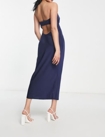 Rochie midi ASOS, bleumarin