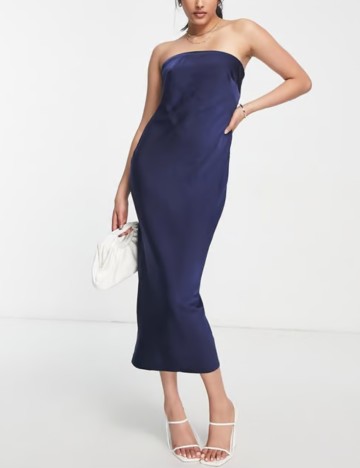 Rochie midi ASOS, bleumarin