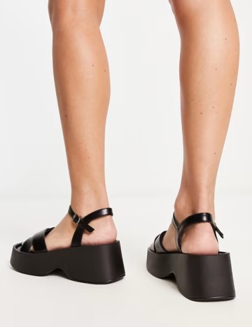 Sandale cu platformă Glamorous, negru