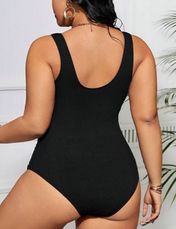 Costum de baie întreg Shein Curve+, negru